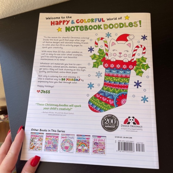 Design Originals Notebook Doodles Christmas : Coloring & Activity Book - Picture 3 of 14
